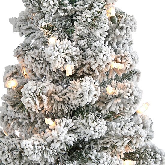 Nearly Natural Faux 3 Foot Pre-Lit Christmas Tree