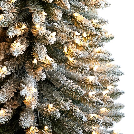 Nearly Natural Faux 10 Foot Pre-Lit Christmas Tree