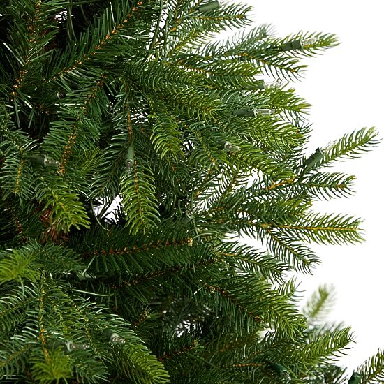 Nearly Natural Faux 5 Foot Pre-Lit Spruce Christmas Tree