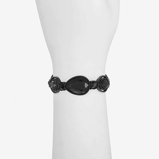 Mixit Black Womens Black Stretch Bracelet