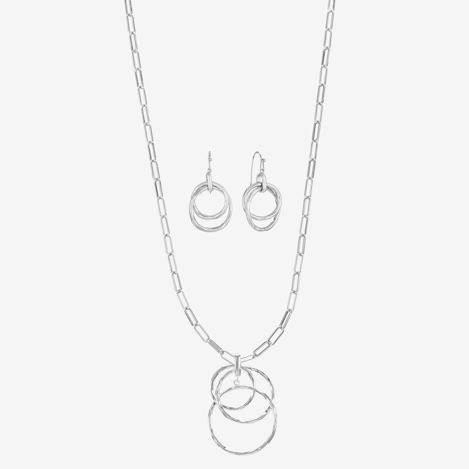 Liz Claiborne Pendant Necklace And Drop Earring Womens Round 2-pc. Jewelry Set