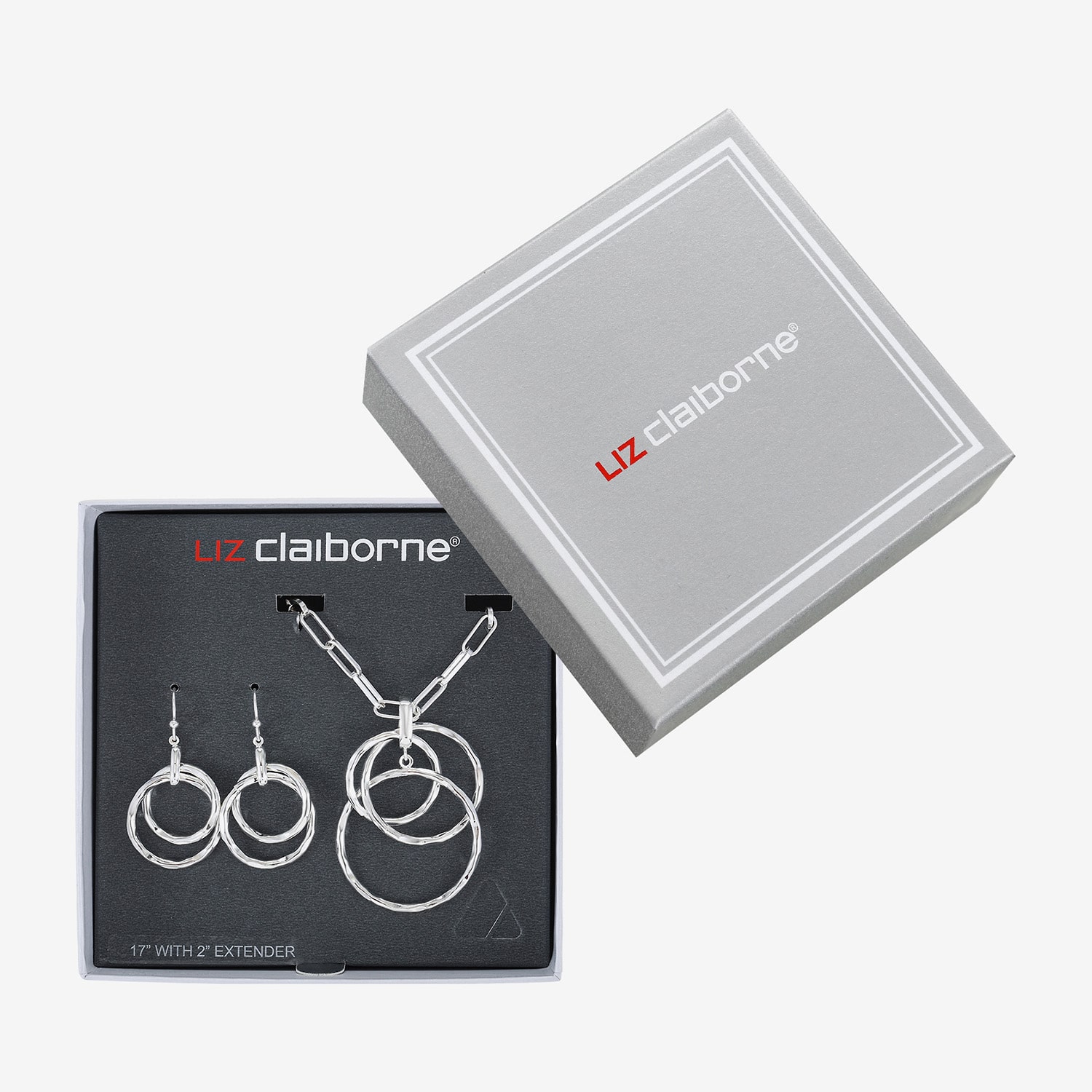 Liz Claiborne Pendant Necklace And Drop Earring Womens Round 2-pc. Jewelry Set