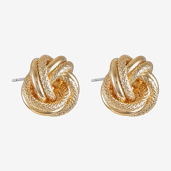 Monet Jewelry Knot 14mm Stud Earrings