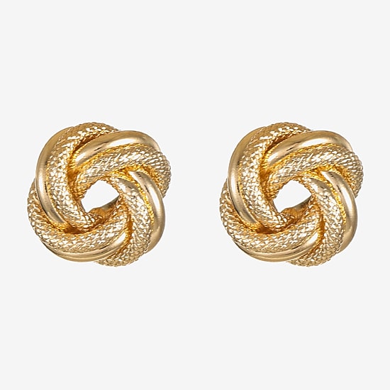 Monet Jewelry Knot 14mm Stud Earrings