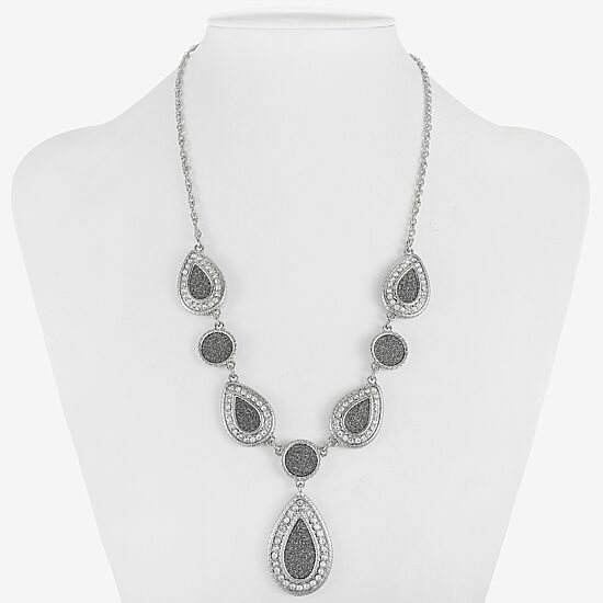 Monet Jewelry Womens Glass 18 Inch Y Necklace
