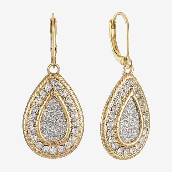 Monet Jewelry Womens Glass Drop Earrings