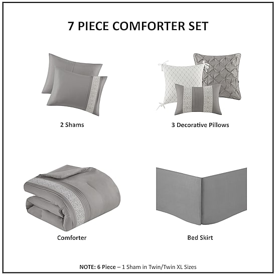 Madison Park Marla 7-pc. Midweight Comforter Set