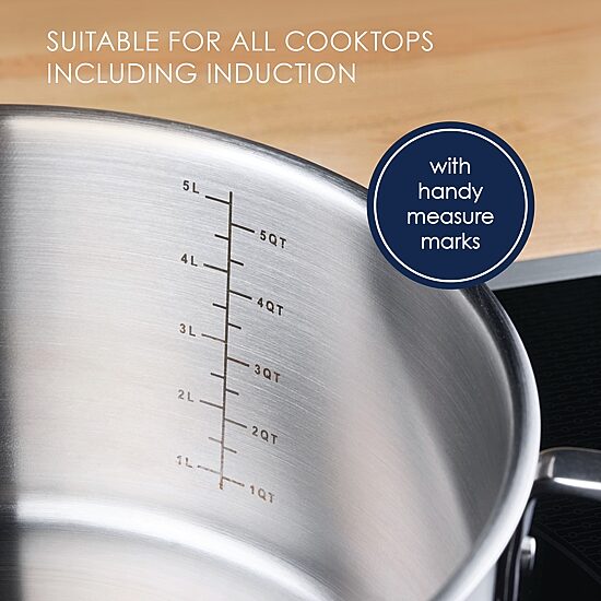 Rachael Ray Stainless Steel 6-qt. Stockpot