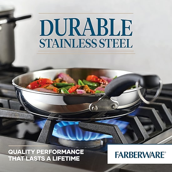 Farberware Brilliance Stainless Steel 10-pc. Cookware Set