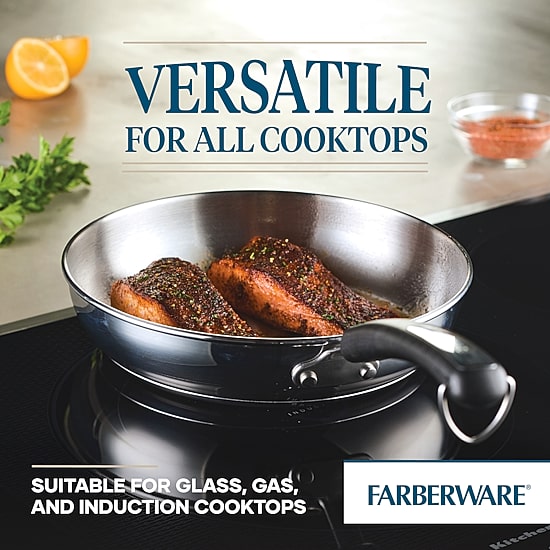 Farberware Brilliance Stainless Steel 10-pc. Cookware Set