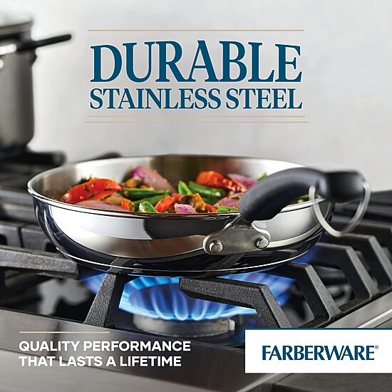 Farberware Brilliance Stainless Steel 10" Frying Pan