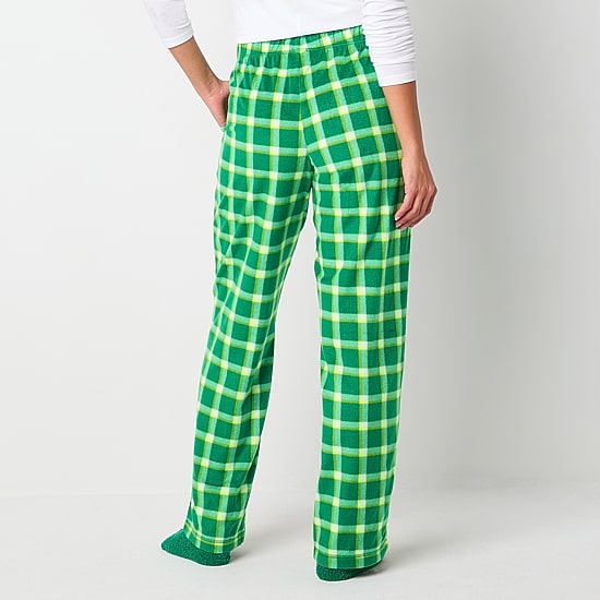 Sleep Chic Womens Fleece Pajama Pants with Socks