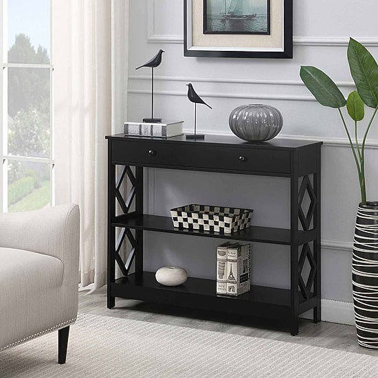 Convenience Concepts Diamond 1-Drawer Console Table