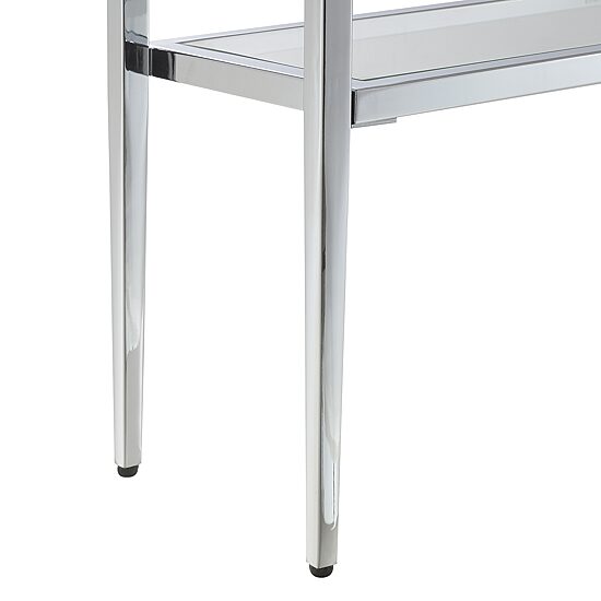 Convenience Concepts Nadia Glass Top Metal Console Table