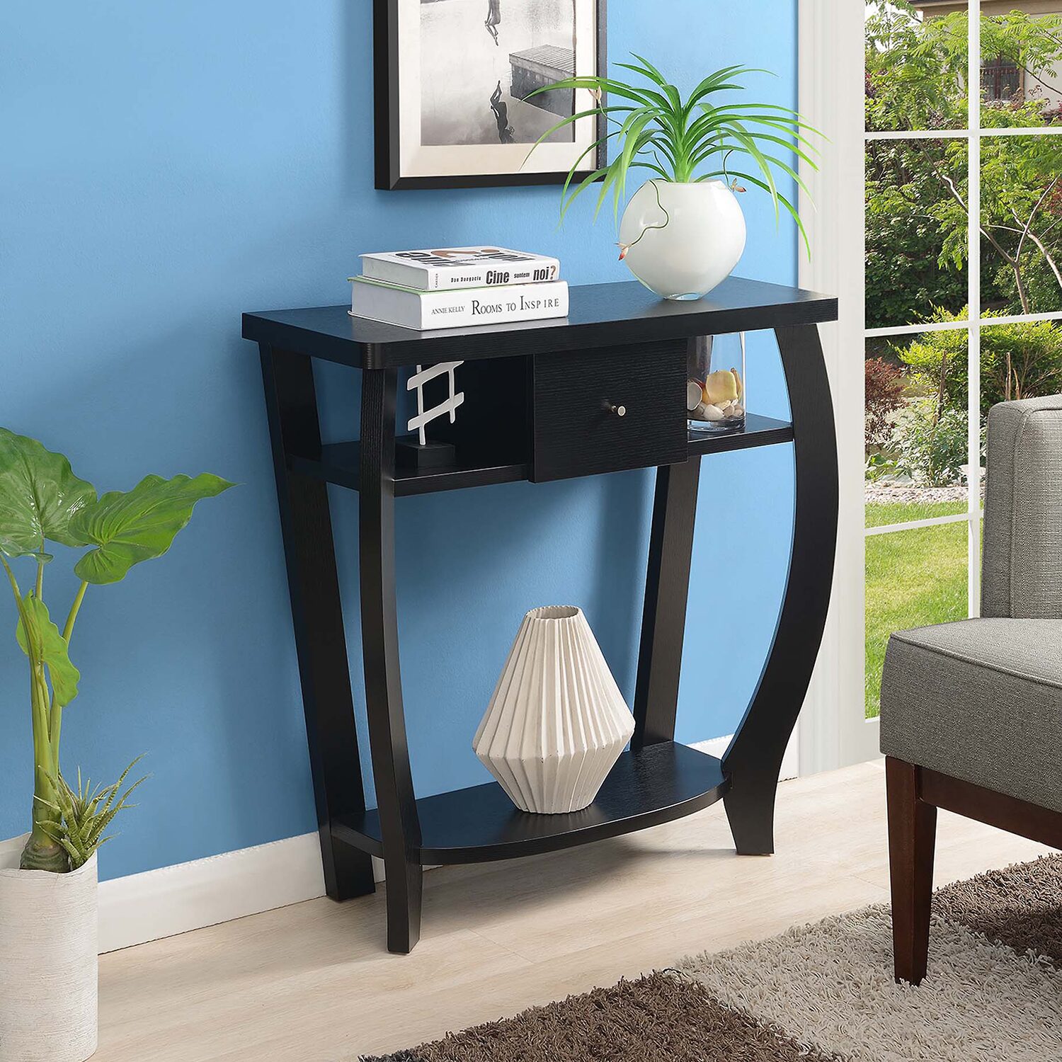 Convenience Concepts Newport Dorchester 1-Drawer Console Table