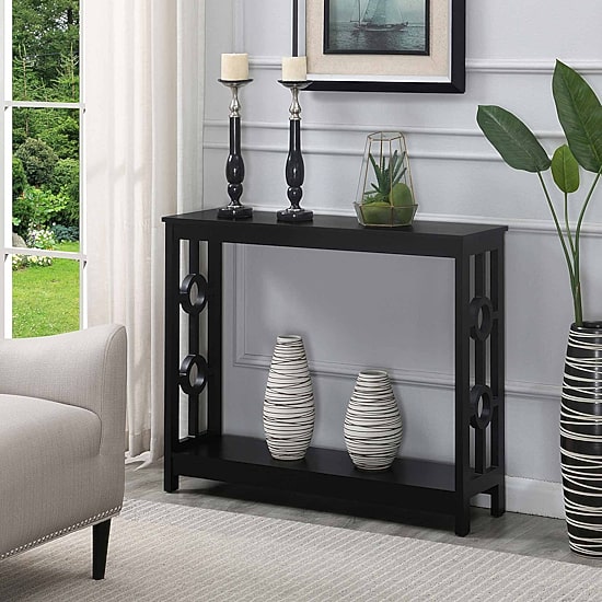 Ring Console Table With Shelf