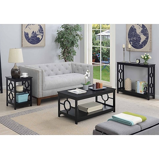 Ring Console Table With Shelf
