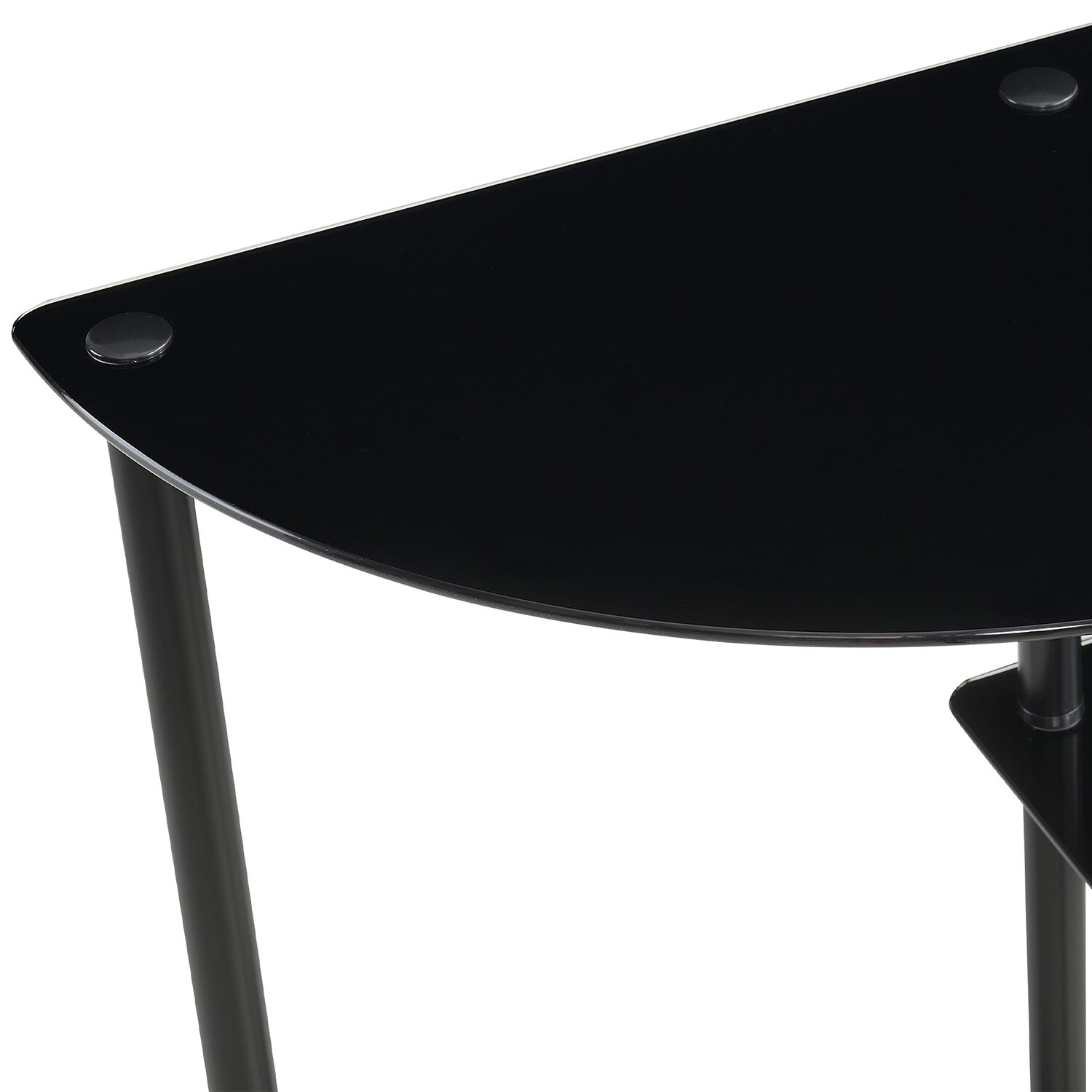 Convenience Concepts Design2go Glass Top Metal Console Table