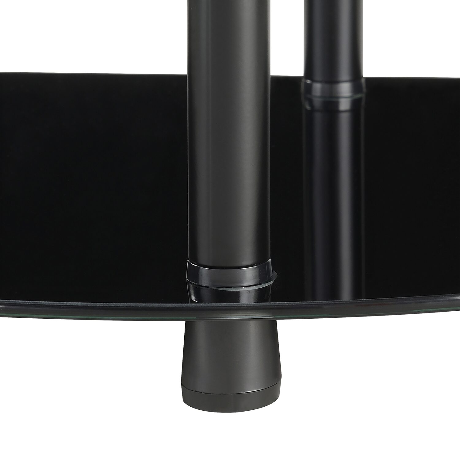 Convenience Concepts Design2go Glass Top Metal Console Table