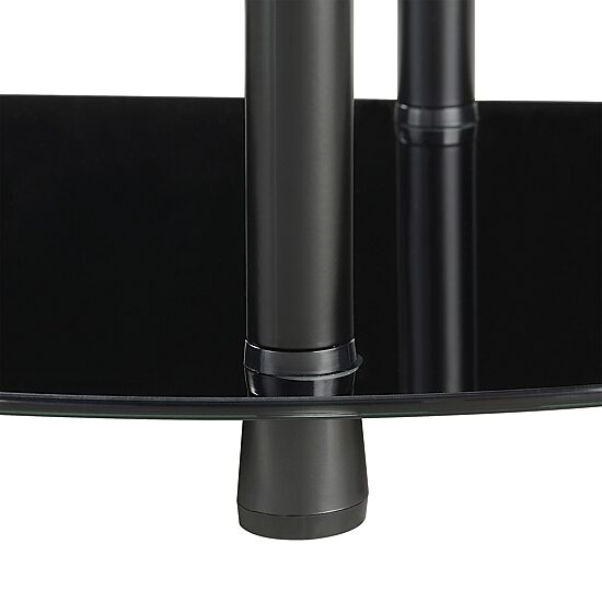 Convenience Concepts Design2go Glass Top Metal Console Table