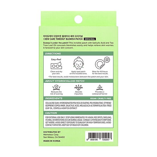 I Dew Care Timeout Blemish Patch Original