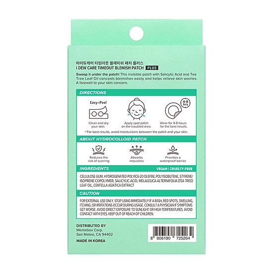 I Dew Care Timeout Blemish Patch Plus