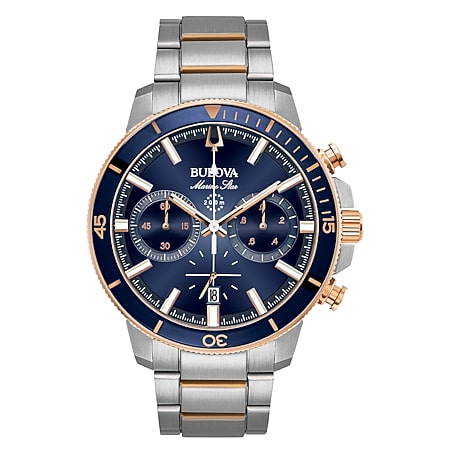 Bulova Classic Mens Chronograph Two Tone Stainless Steel Bracelet