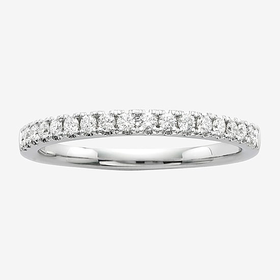 Modern Bride® Signature 1/4 CT. T. W. Diamond 14K White Gold Wedding Band