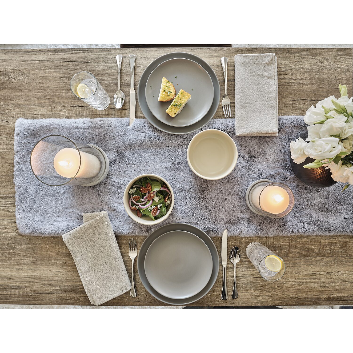 Loom + Forge Ren 4-pc. Stoneware Salad Plate