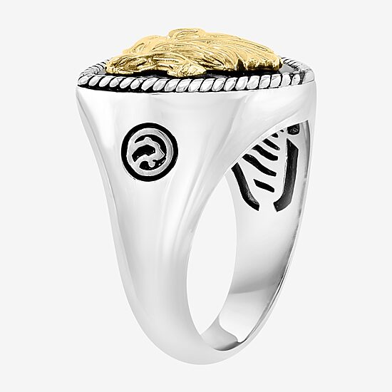 Effy Mens Genuine Black Onyx Sterling Silver Lion Ring