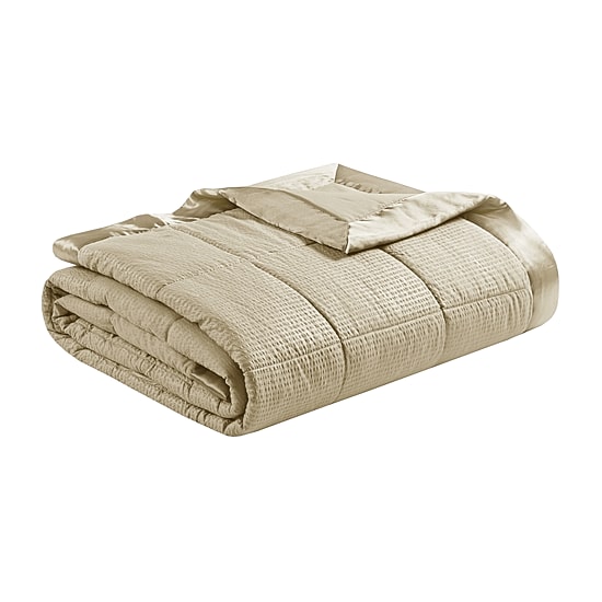 Madison Park Parkman Embossed Texture Oversized Down Alternative Blanket