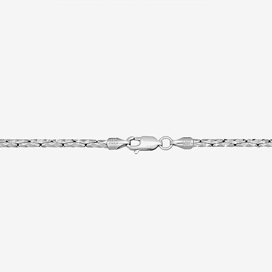 Made in Italy Womens Sterling Silver 20 Inch Link Chain Necklace