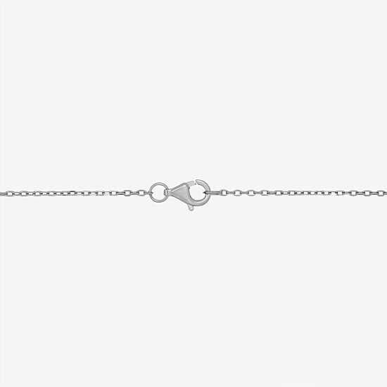 Diamonart "Love" Womens White Cubic Zirconia Sterling Silver Heart 16 Inch Pendant Necklace