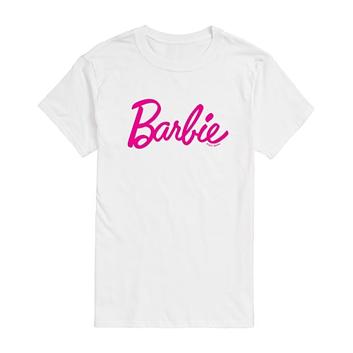 Mens Short Sleeve Barbie Graphic T-Shirt, X-large, White