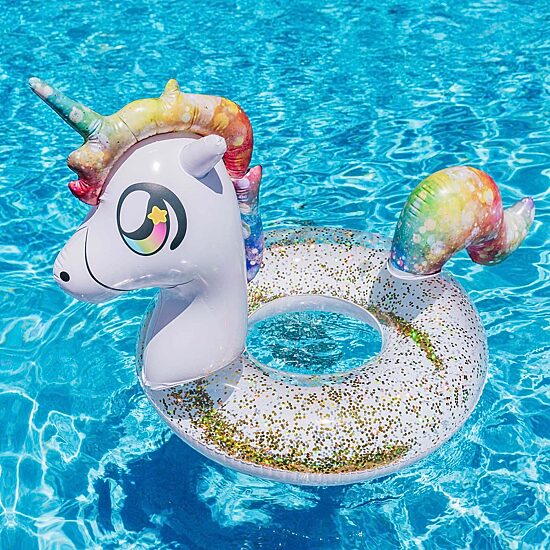 PoolCandy Glitter Unicorn - 40IN Pool Tube