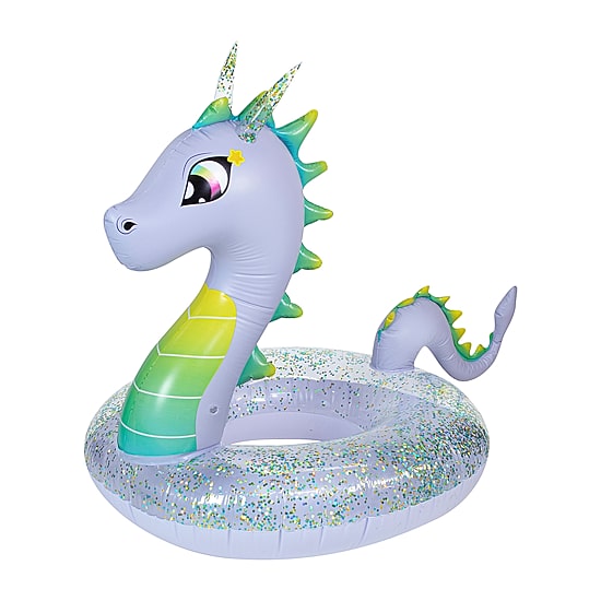 PoolCandy Glitter Sea Dragon - 40IN Purple Pool Tube