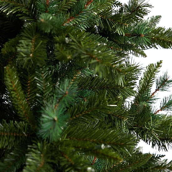Nearly Natural Faux 8 Foot Pre-Lit Pine Christmas Tree