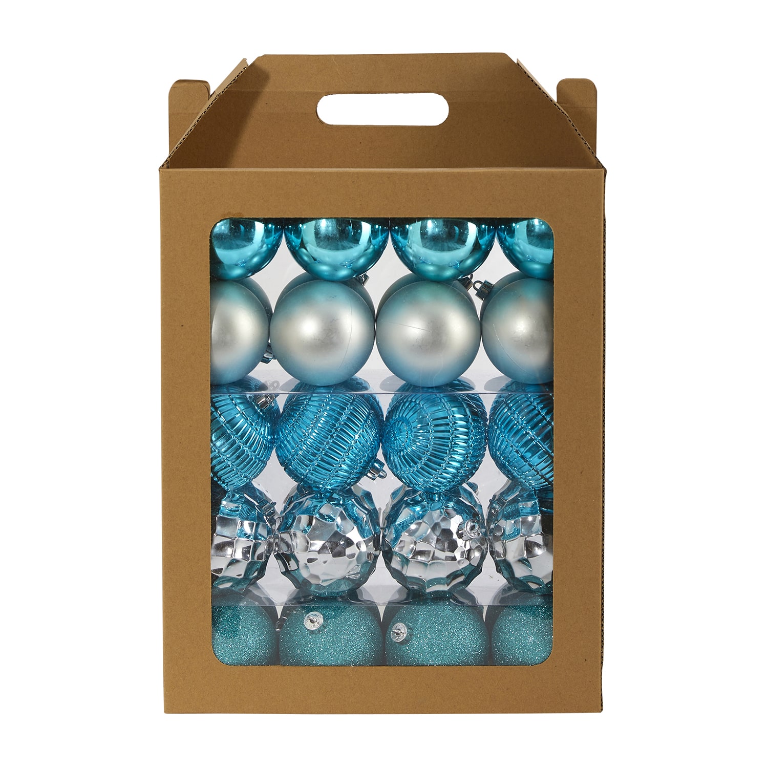 Nearly Natural Shatterproof Tree Blue Set -pc. Christmas Ornament