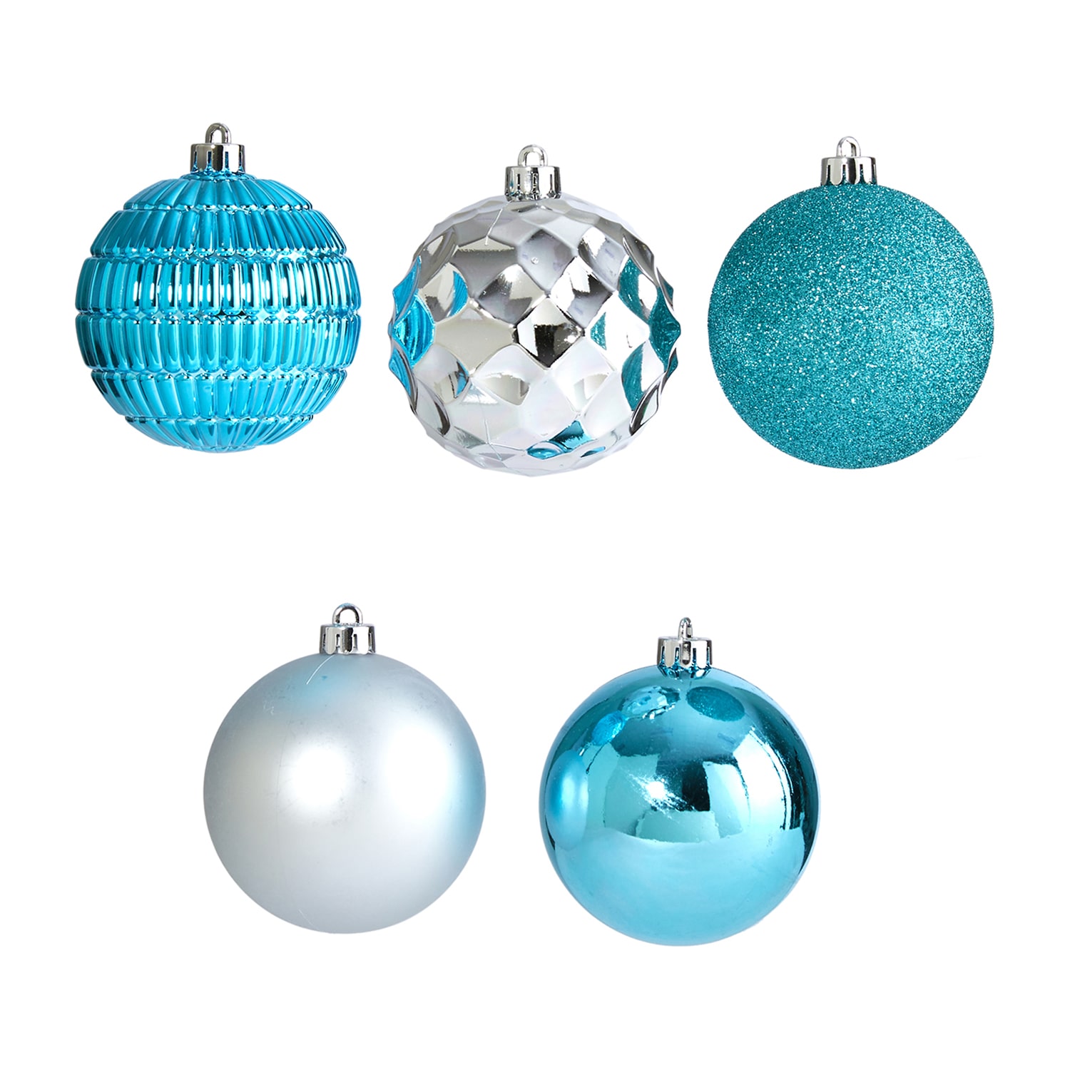 Nearly Natural Shatterproof Tree Blue Set -pc. Christmas Ornament