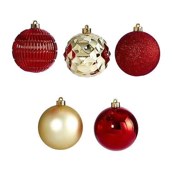 Nearly Natural Shatterproof Tree Gold Box 40-pc. Christmas Ornament