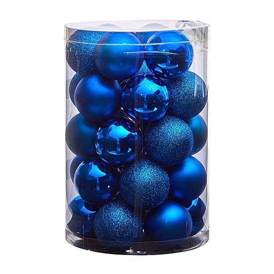 Nearly Natural 2.5in. Shatterproof Set 30-pc. Christmas Ornament