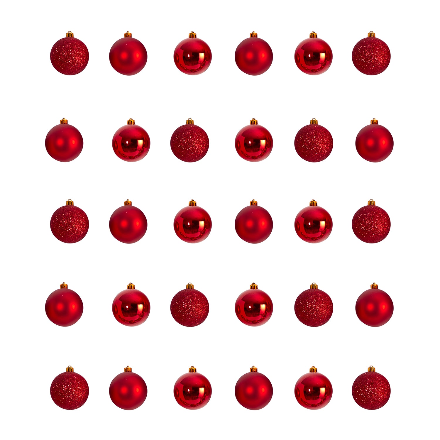 Nearly Natural Holiday 2.5in. Shatterproof 30-pc. Christmas Ornament