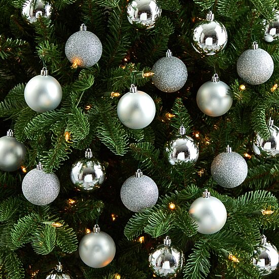 Nearly Natural 2.5in. Shatterproof 30-pc. Christmas Ornament