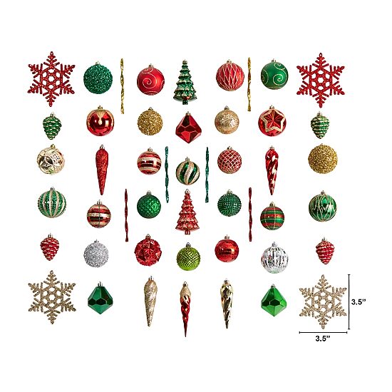 Nearly Natural Set Count Christmas Ornament