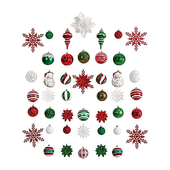 Nearly Natural Set Count 70-pc. Christmas Ornament