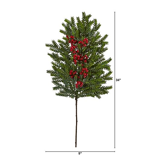 Nearly Natural Pine Plant 3-pc. Christmas Tabletop Decor