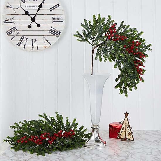 Nearly Natural Pine Plant 3-pc. Christmas Tabletop Decor