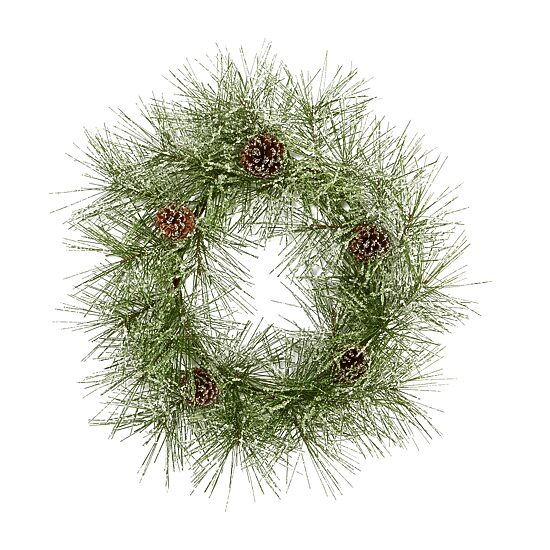 Nearly Natural Iced Pine Artificial Wreath