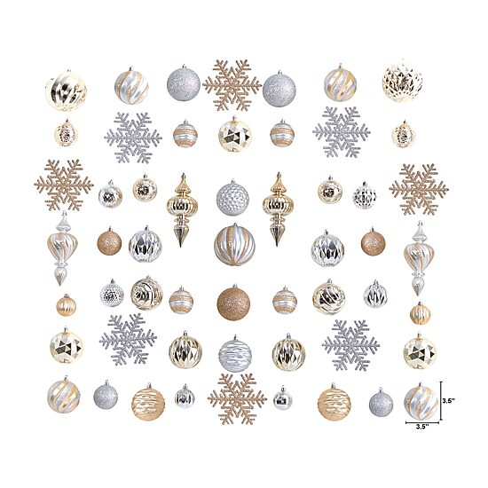 Nearly Natural Set Count 81-pc. Christmas Ornament
