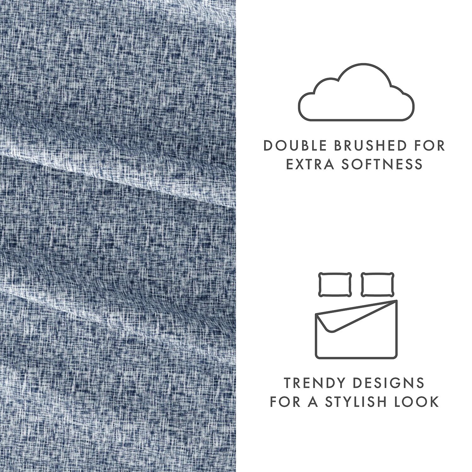 Casual Comfort™ Premium Ultra Soft Microfiber Chambray Sheet Sets